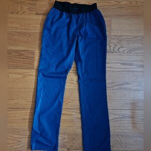 Jaanuu Logo Waistband Scrub Pants- XS Navy Blue